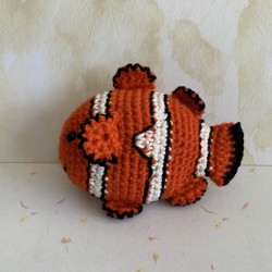 Poisson clown en amigurumi