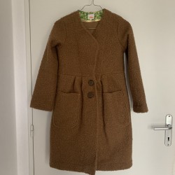 Manteau Marron Fille -...